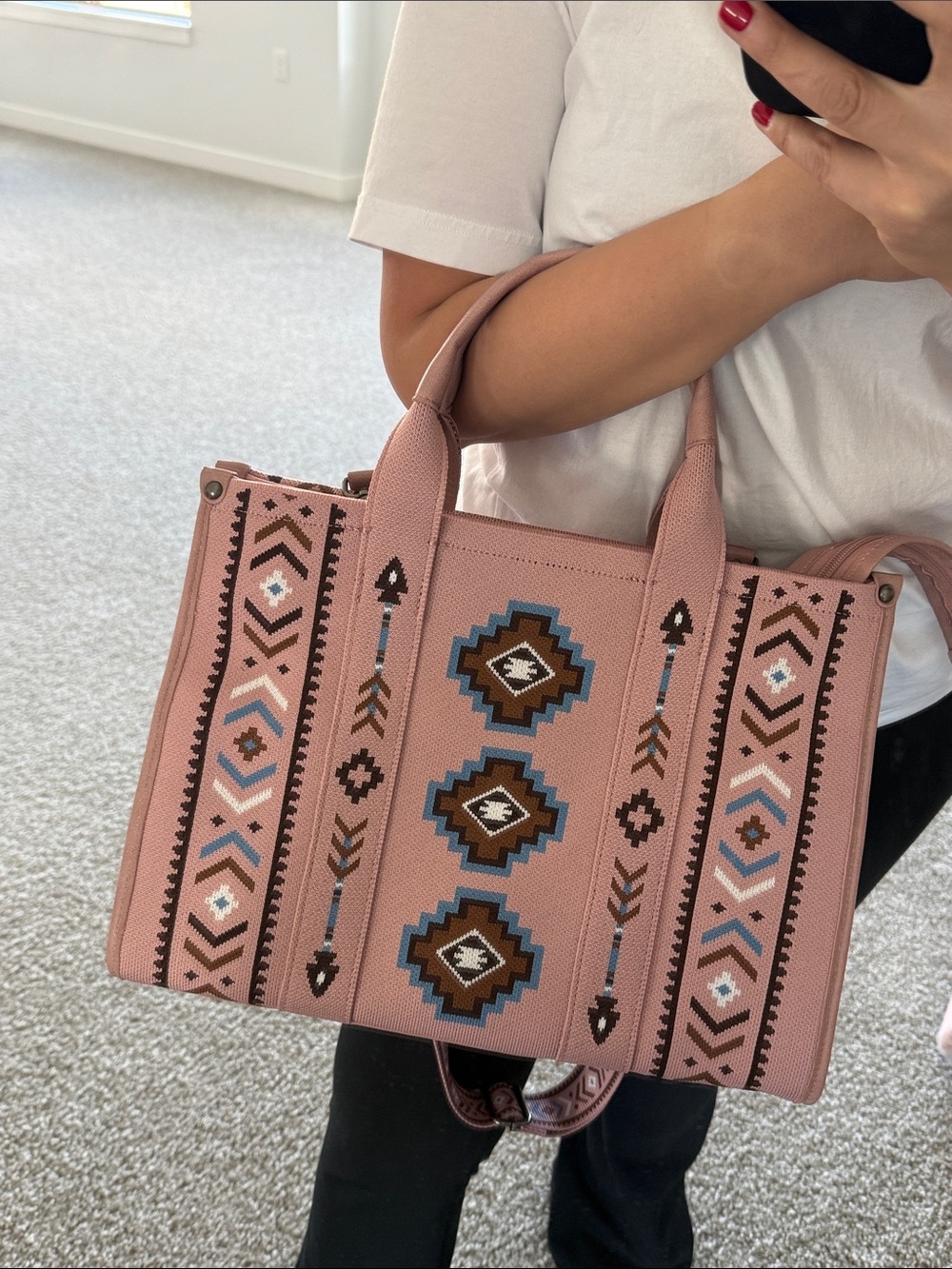 NWT Montana West Boho Pink Embroidered Bag